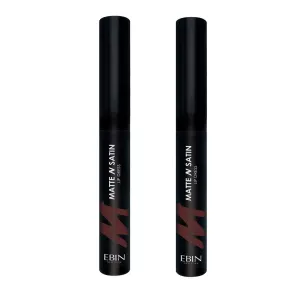 Pack of 2 Ebin New York Matte N Satin Lip Dress, Sultry Brown CMSLD06