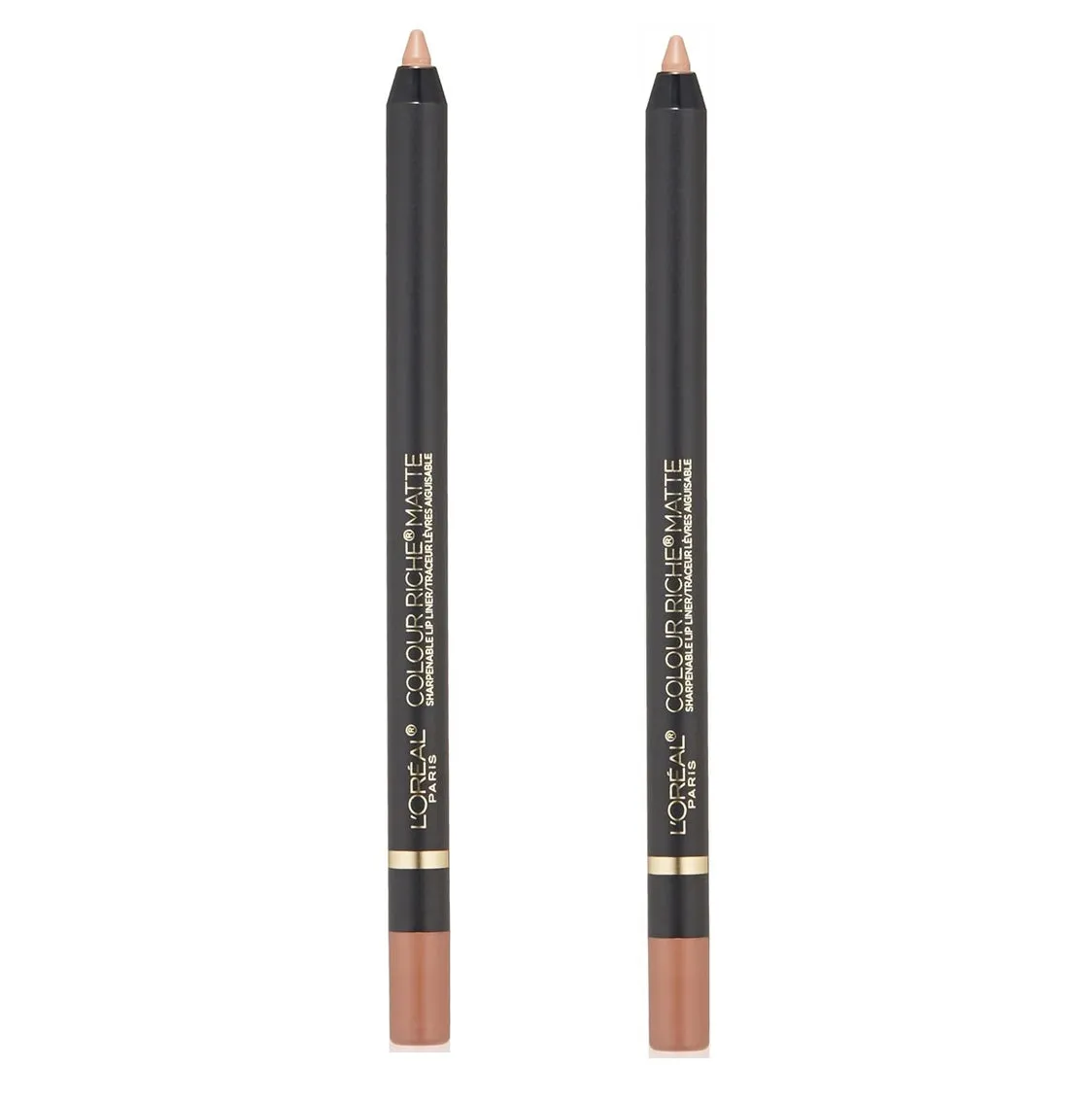 Pack of 2 L'Oreal Paris Colour Riche Matte Sharpenable Lip Liner, Matte-ing Call 114