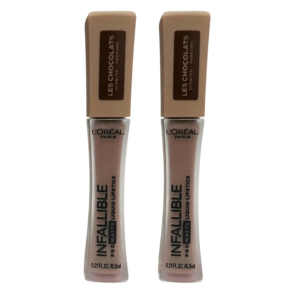 Pack of 2 L'Oreal Paris Infallible Pro Matte Liquid Lipstick, Bittersweet # 854