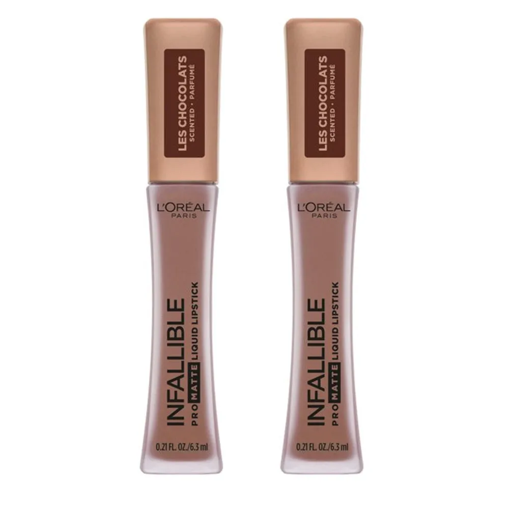 Pack of 2 L'Oreal Paris Infallible Pro Matte Liquid Lipstick, Bittersweet # 854