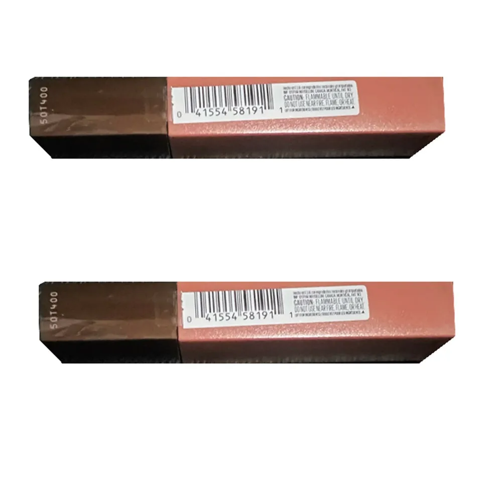 Pack of 2 Maybelline New York SuperStay Matte Ink Liquid Lipstick, Hazelnut Hypnotizer # 260