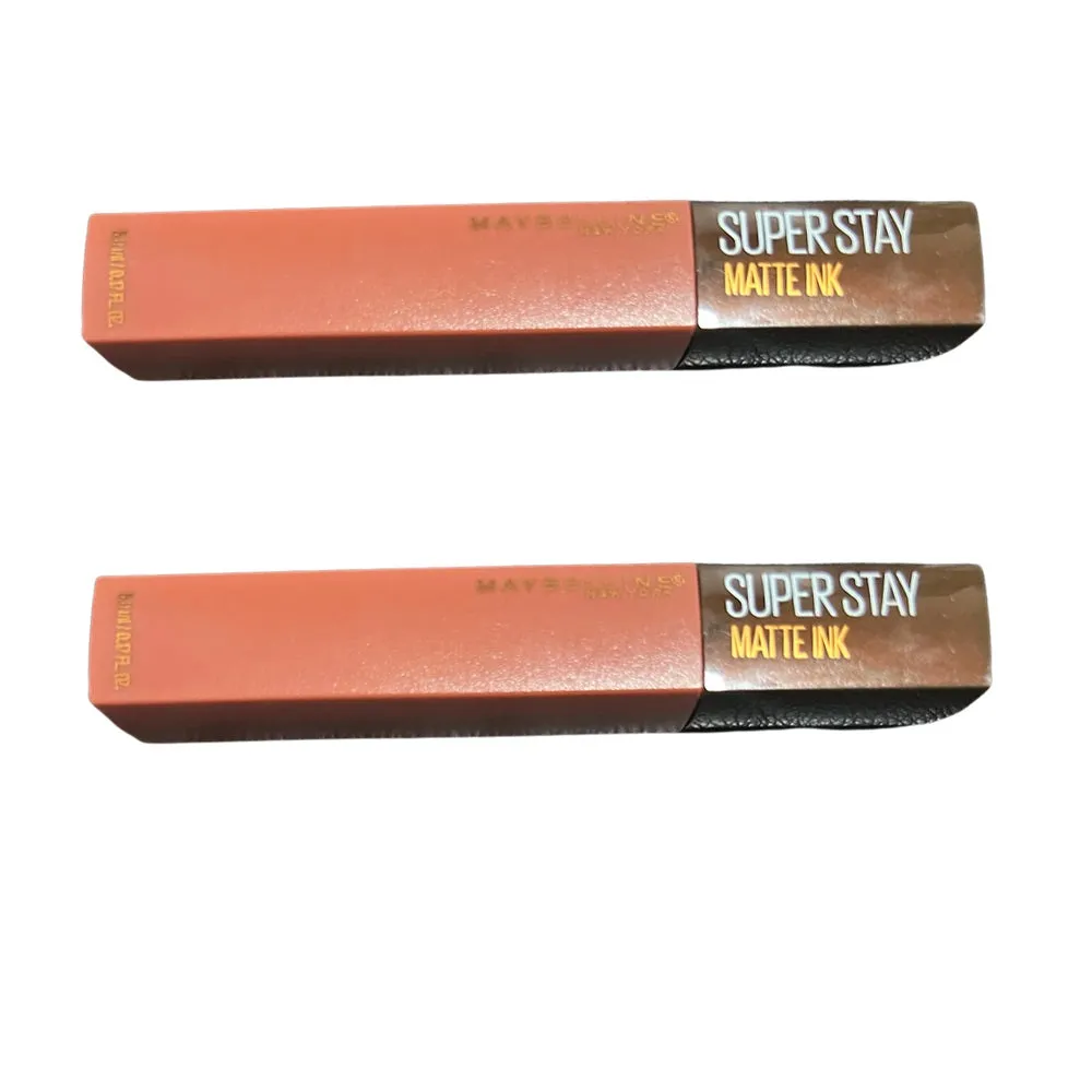 Pack of 2 Maybelline New York SuperStay Matte Ink Liquid Lipstick, Hazelnut Hypnotizer # 260