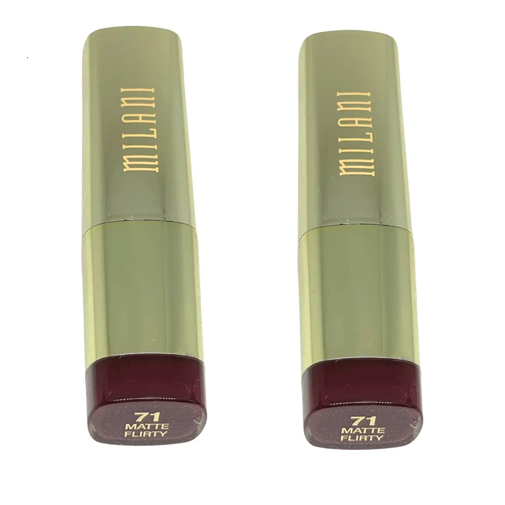 Pack of 2 Milani Color Statement Lipstick, Matte Flirty 71