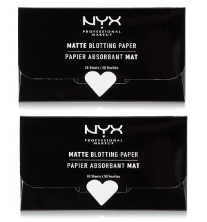 Pack of 2 NYX Matte Blotting Paper, BPR 50 sheets