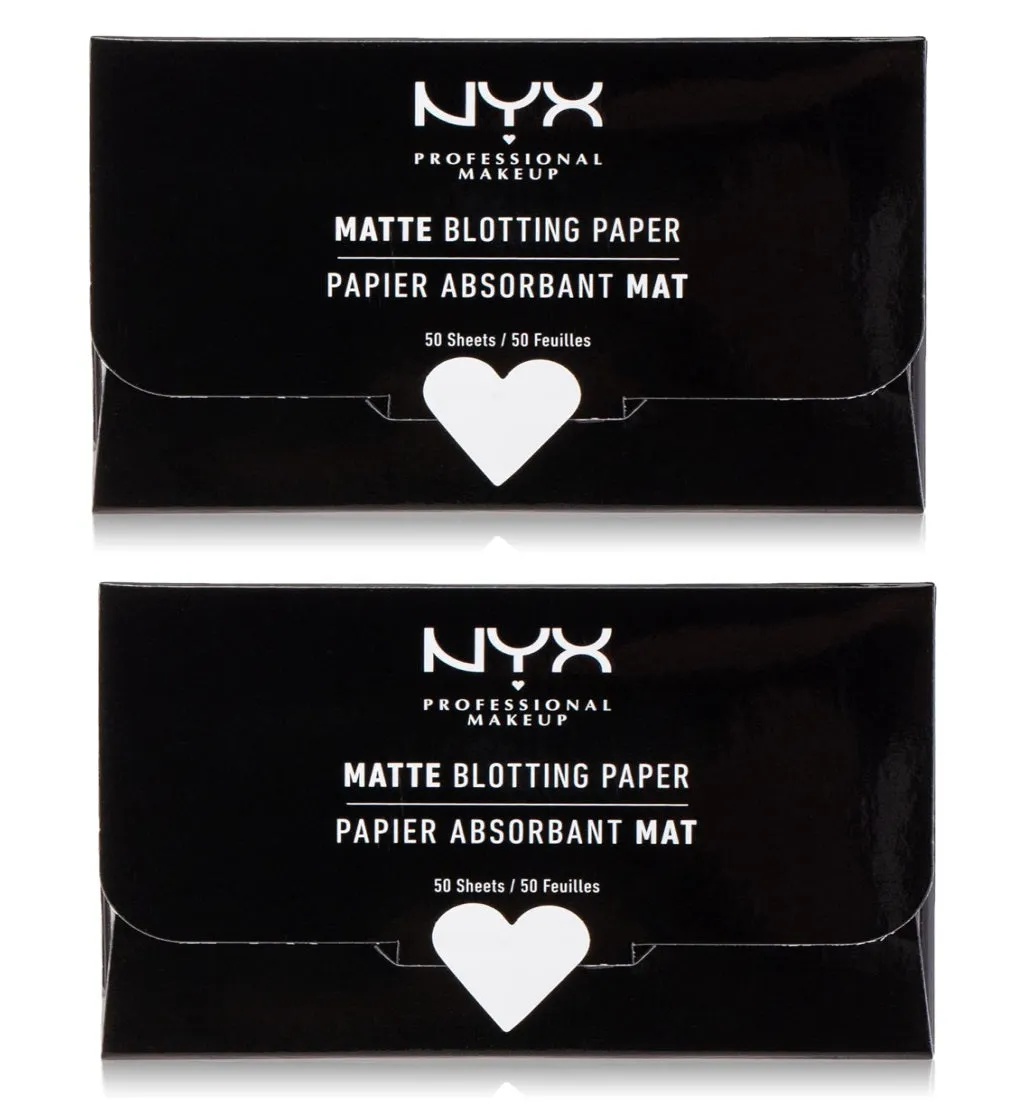 Pack of 2 NYX Matte Blotting Paper, BPR 50 sheets