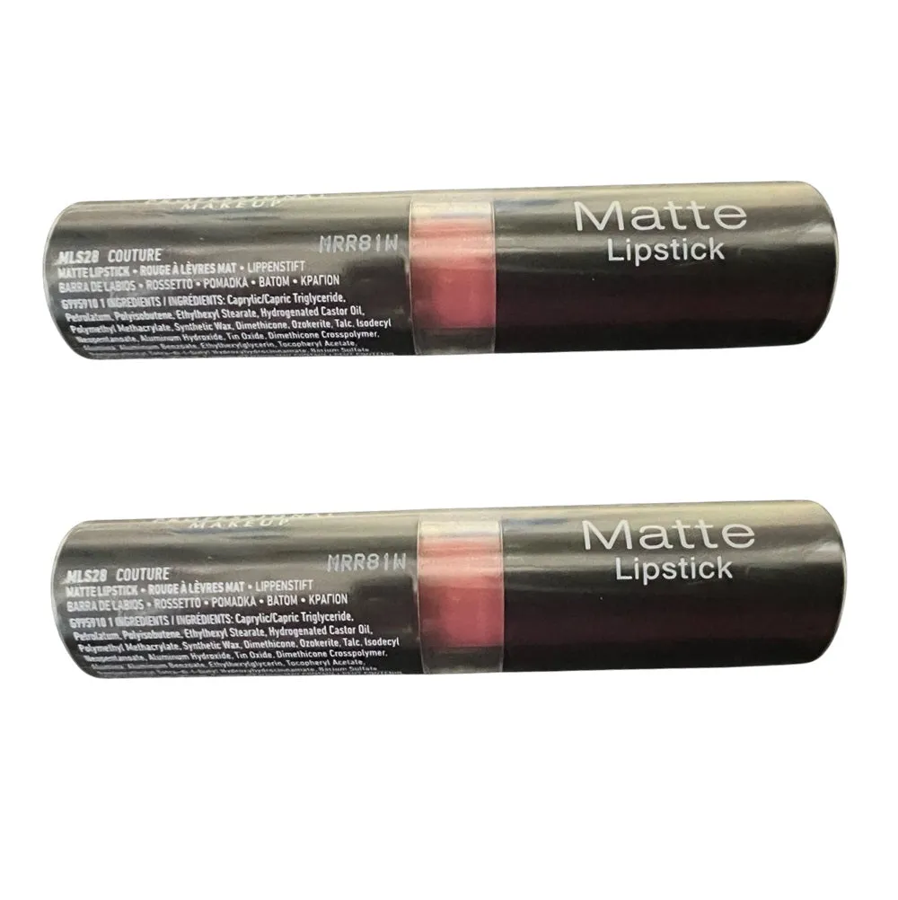 Pack of 2 NYX Matte Lipstick, Couture MLS28