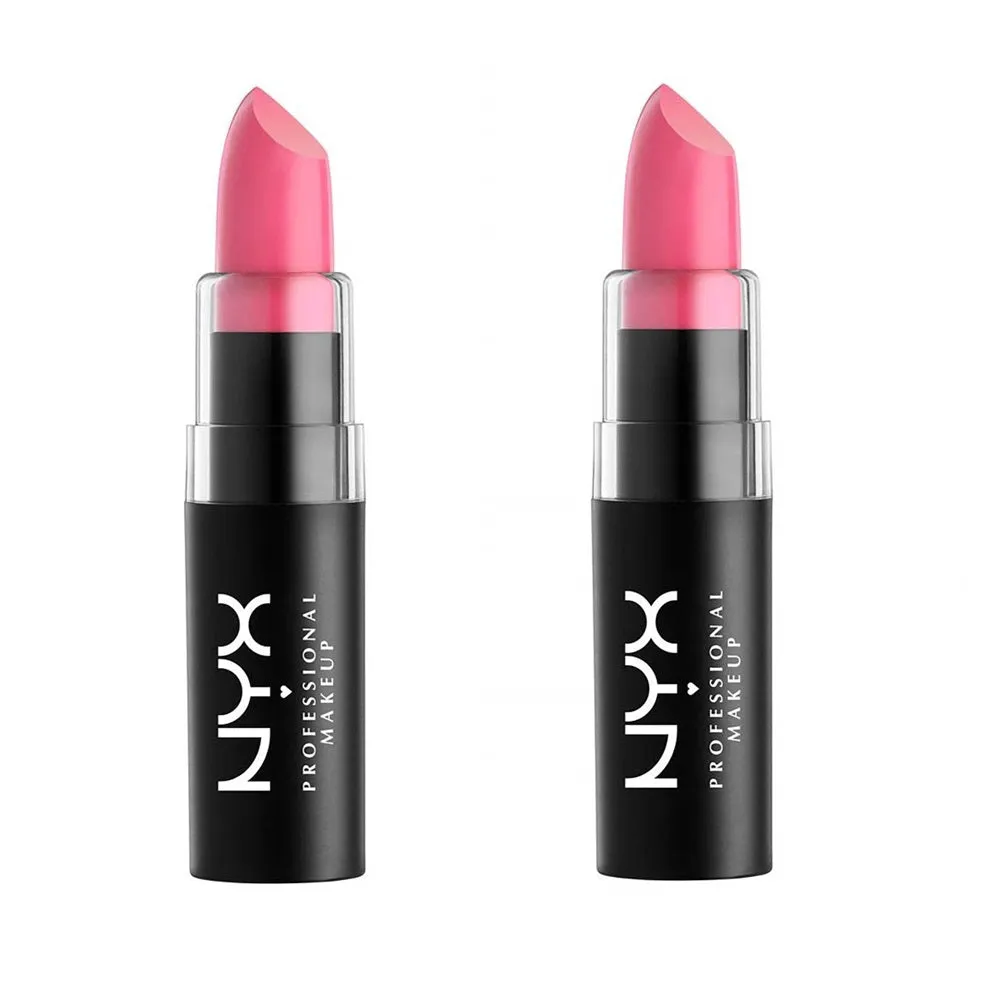 Pack of 2 NYX Matte Lipstick, Summer Breeze MLS06