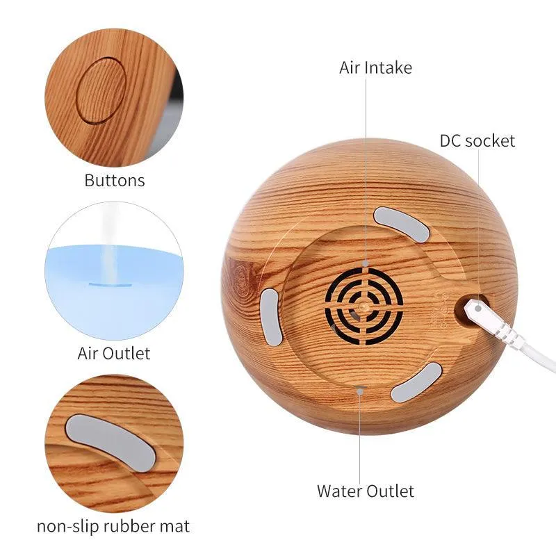 PAI - USB Diffuser Wood Base Oval (120ml)