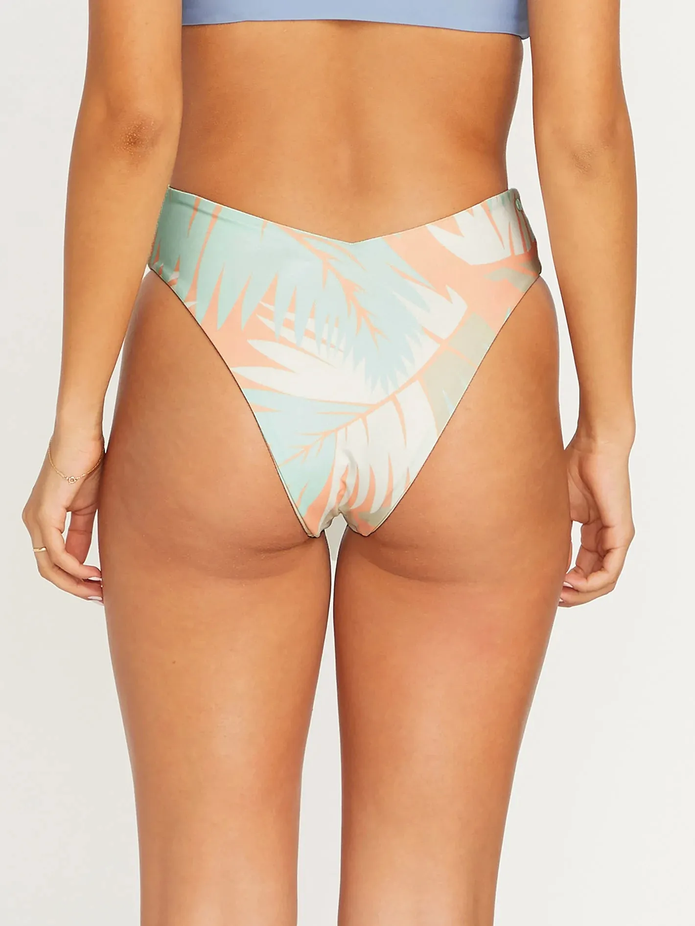 Palm Shell Retro Bikini Bottom - MELON
