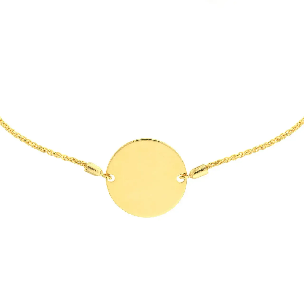 Palma Round Plate Bolo Bracelet