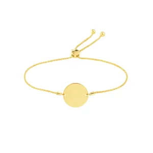 Palma Round Plate Bolo Bracelet