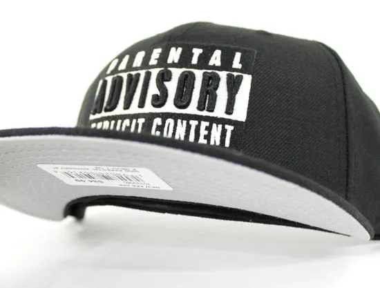 Parental Advisory Label New Era 59Fifty Fitted Hat (Gray Under Brim)