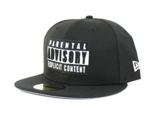 Parental Advisory Label New Era 59Fifty Fitted Hat (Gray Under Brim)