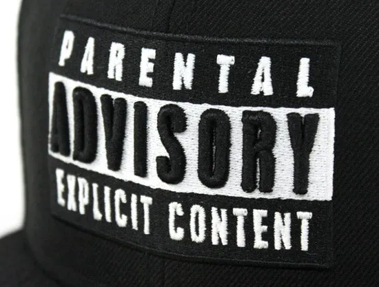 Parental Advisory Label New Era 59Fifty Fitted Hat (Gray Under Brim)