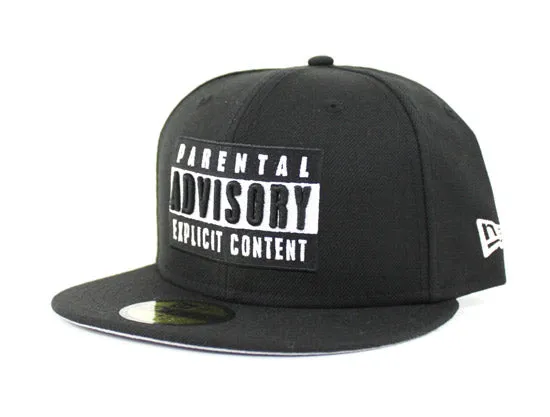 Parental Advisory Label New Era 59Fifty Fitted Hat (Gray Under Brim)