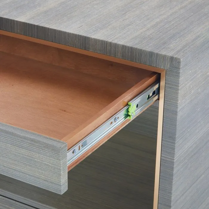 Parker 2 Drawer Side Table - Slate Blue