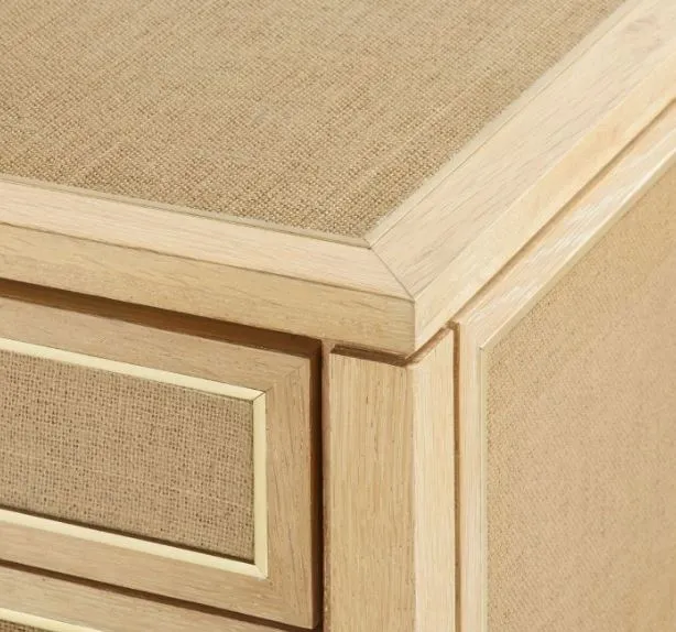 Paulina 3-Drawer Side Table, Natural - Bungalow 5