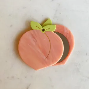 Peach Compact Mirror
