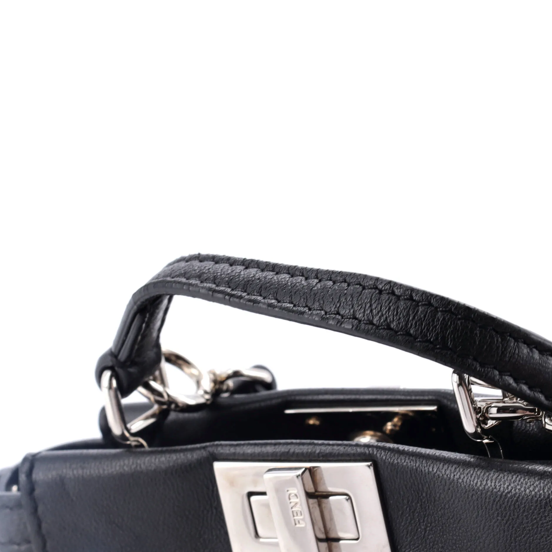 Peekaboo Bag Floral Embellished Leather Micro