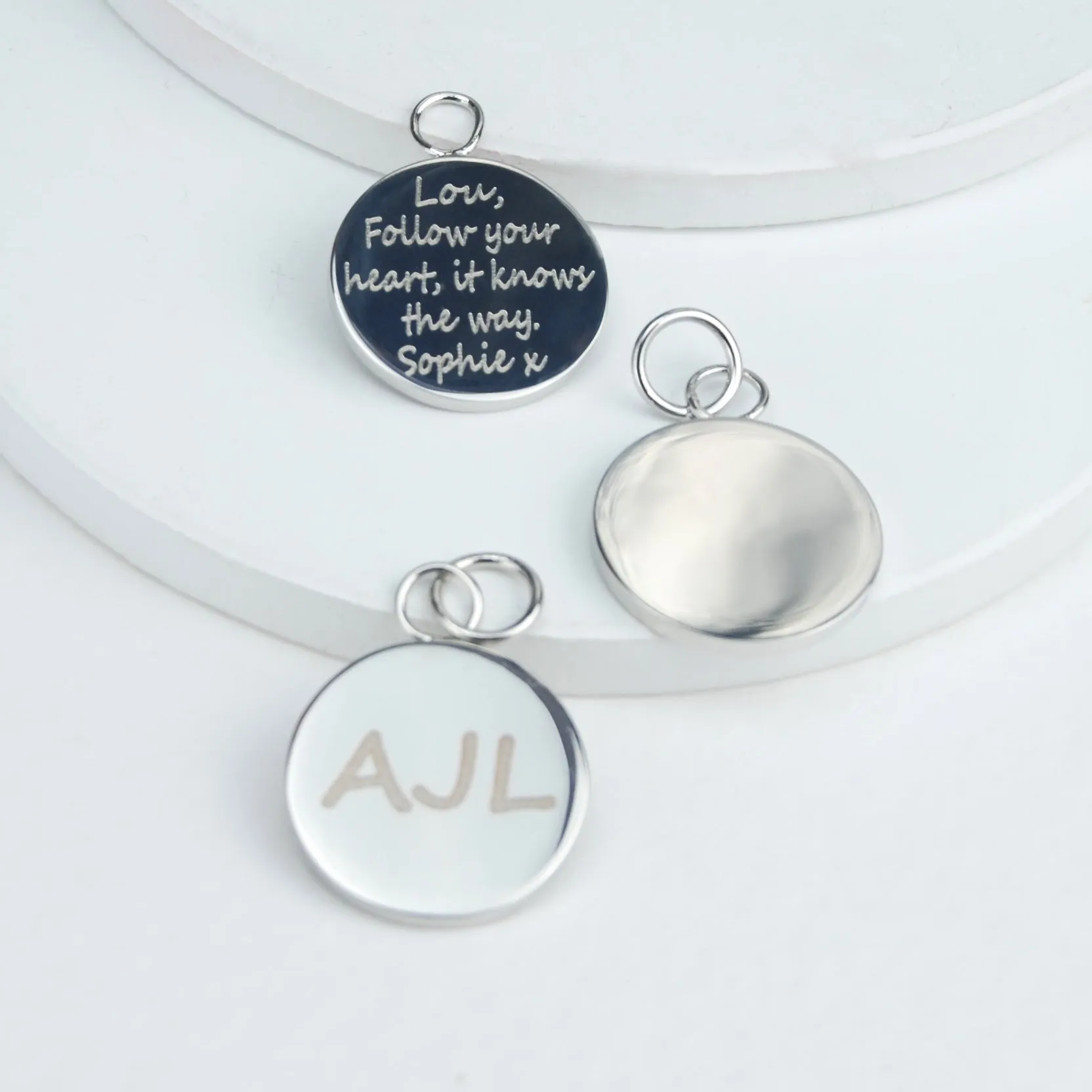 Personalised Bag Disc Charm