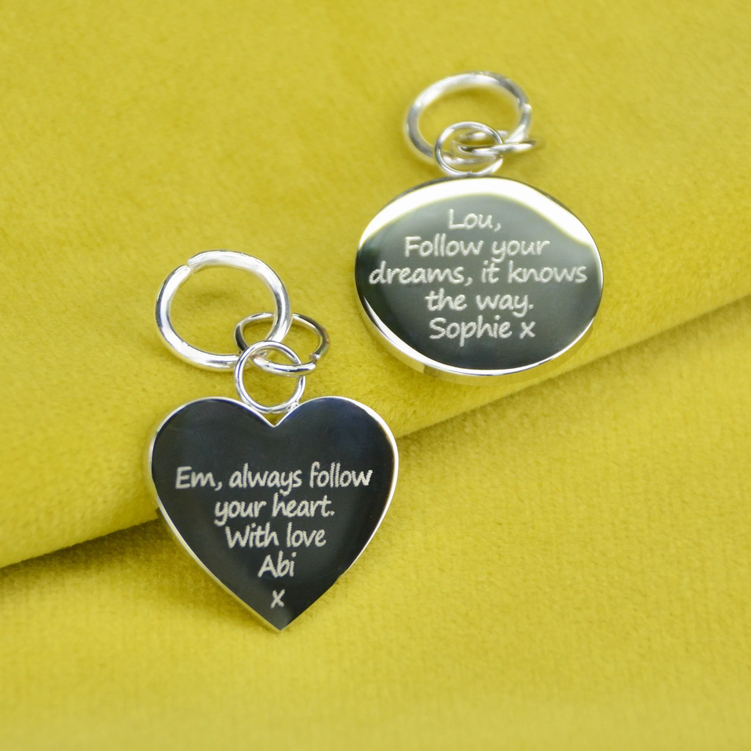 Personalised Bag Disc Charm