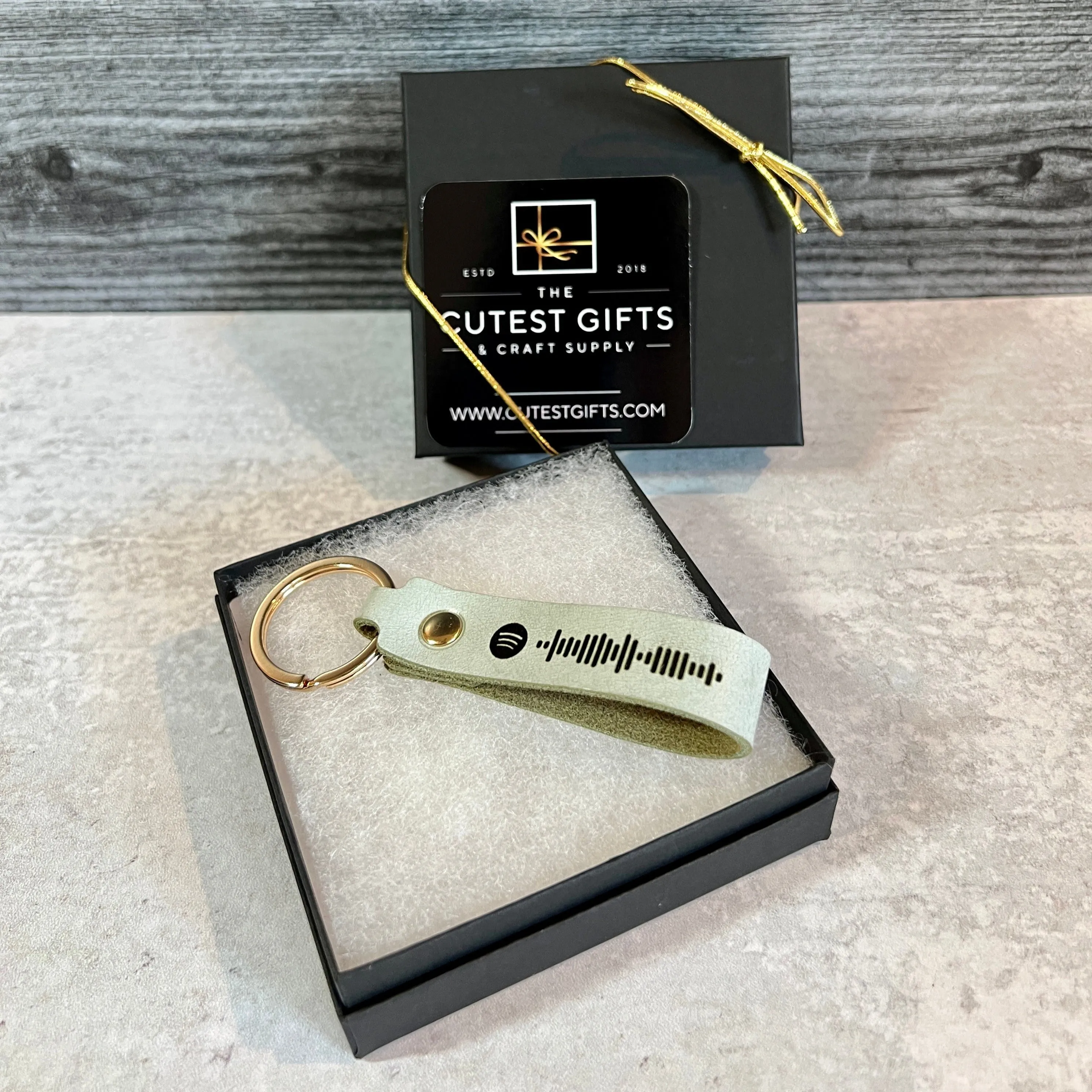 Personalized Leather Key Chains, Choice of Five Colors