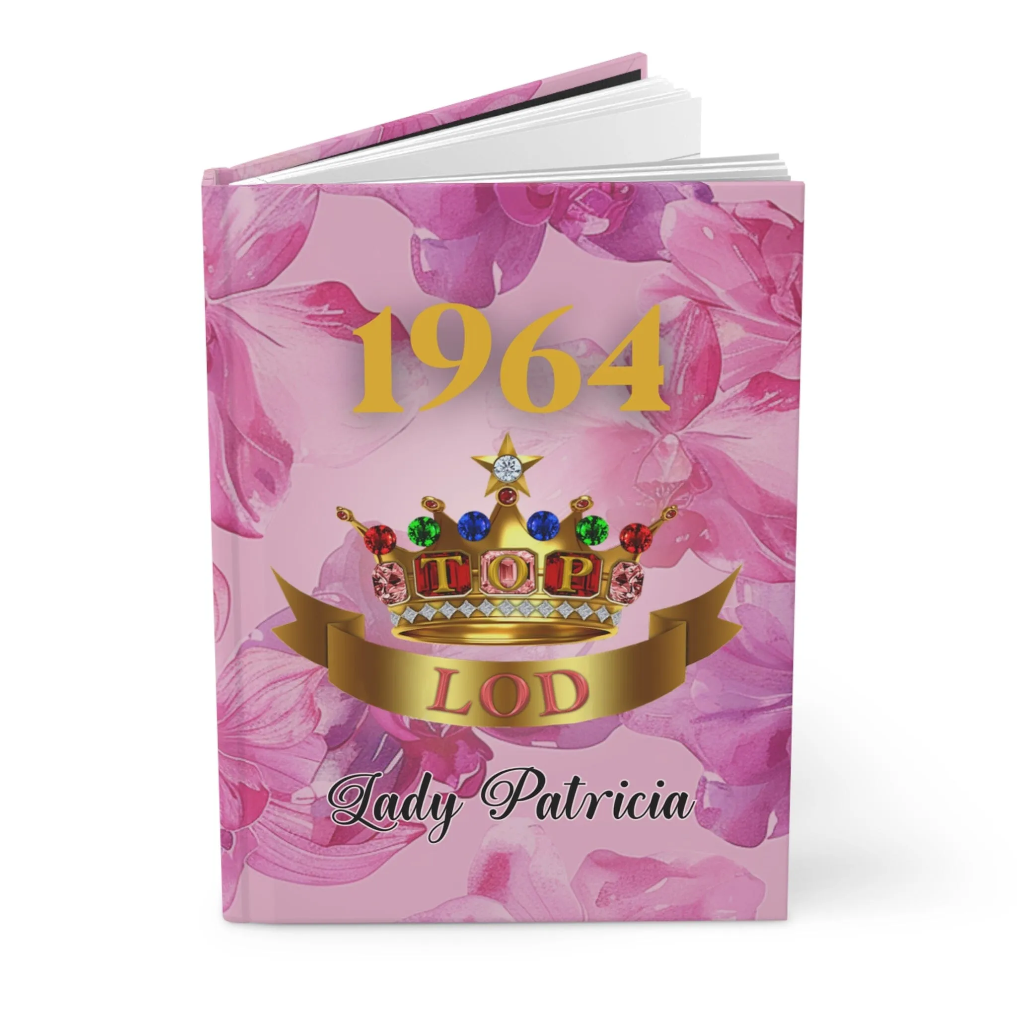 Personalized Pink and Gold Top Ladies Journal