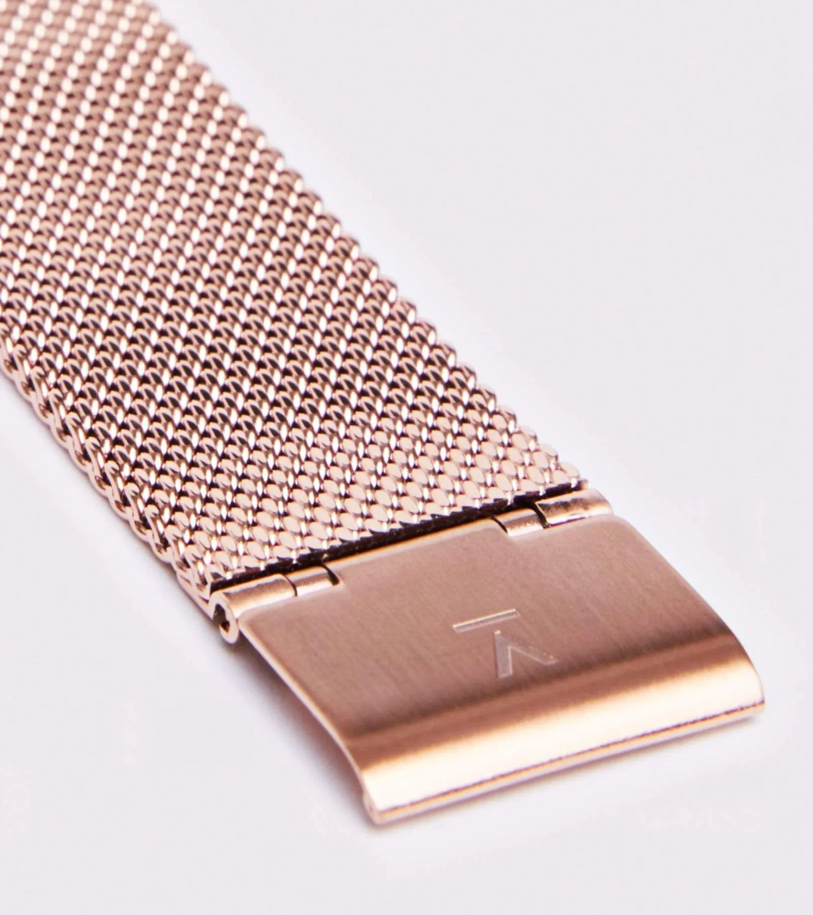 Petite Watch with Rose Gold & White Dial | Rose Gold Mesh Strap