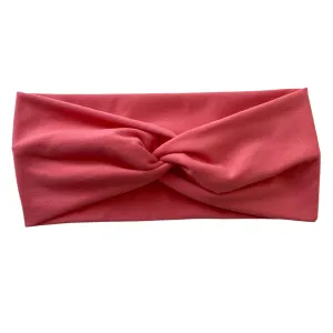 Pink Matte Faux Knot Headband