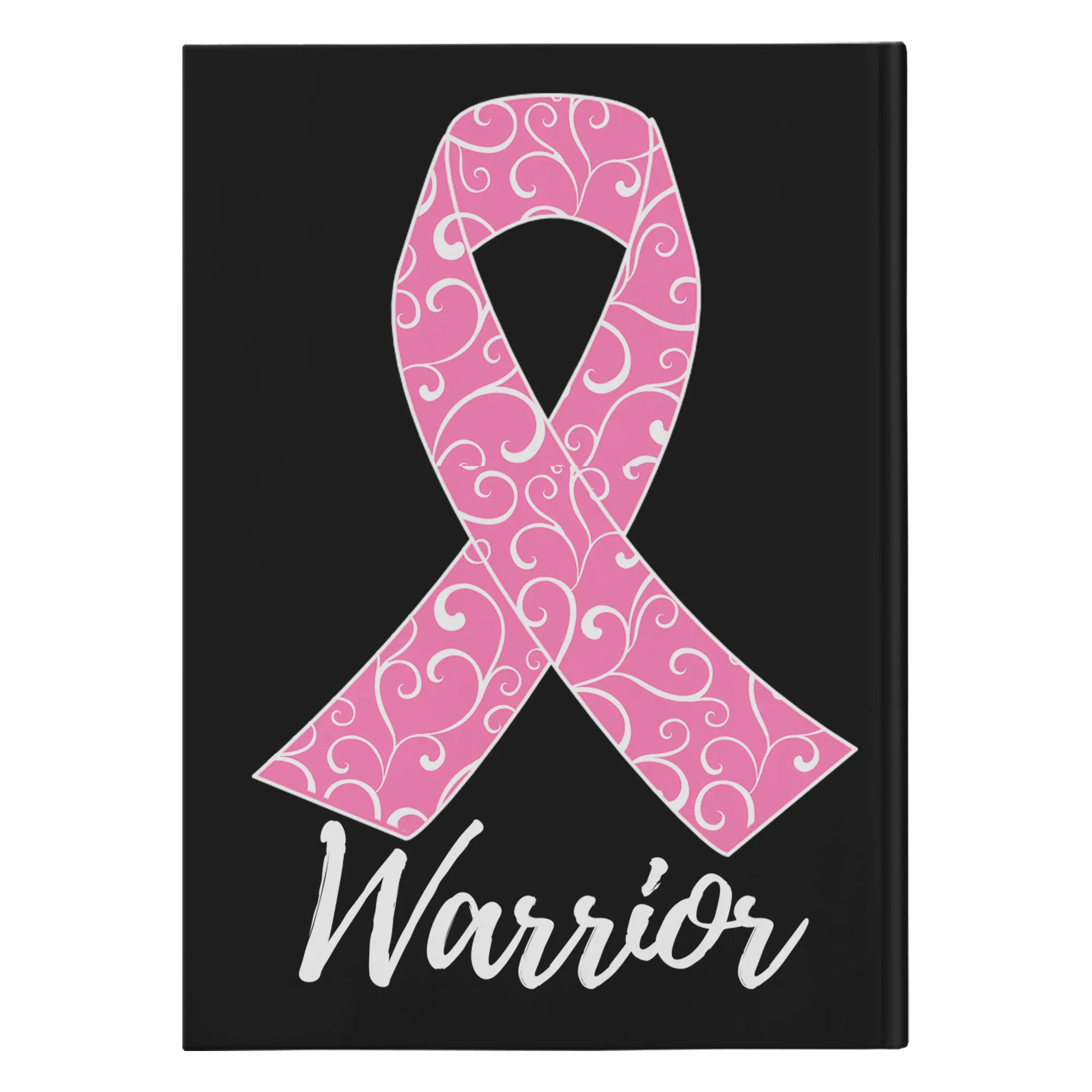 Pink Ribbon Warrior Notebook Journal - Hardcover