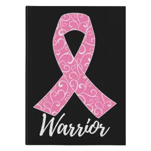 Pink Ribbon Warrior Notebook Journal - Hardcover