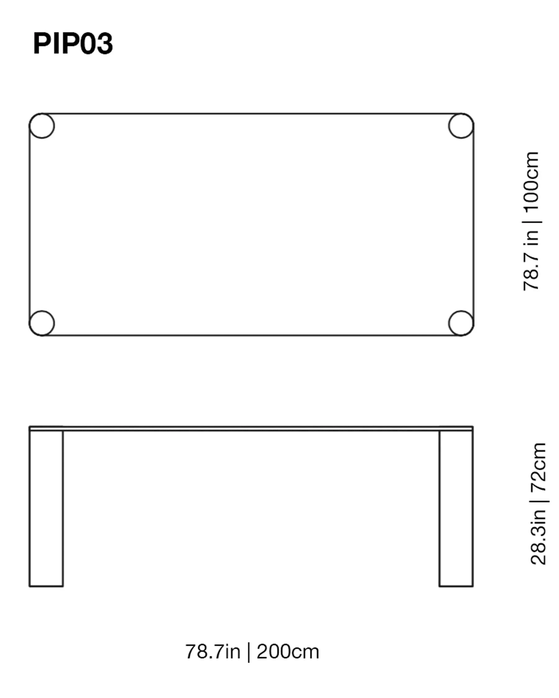 Pipeline High Glass Table
