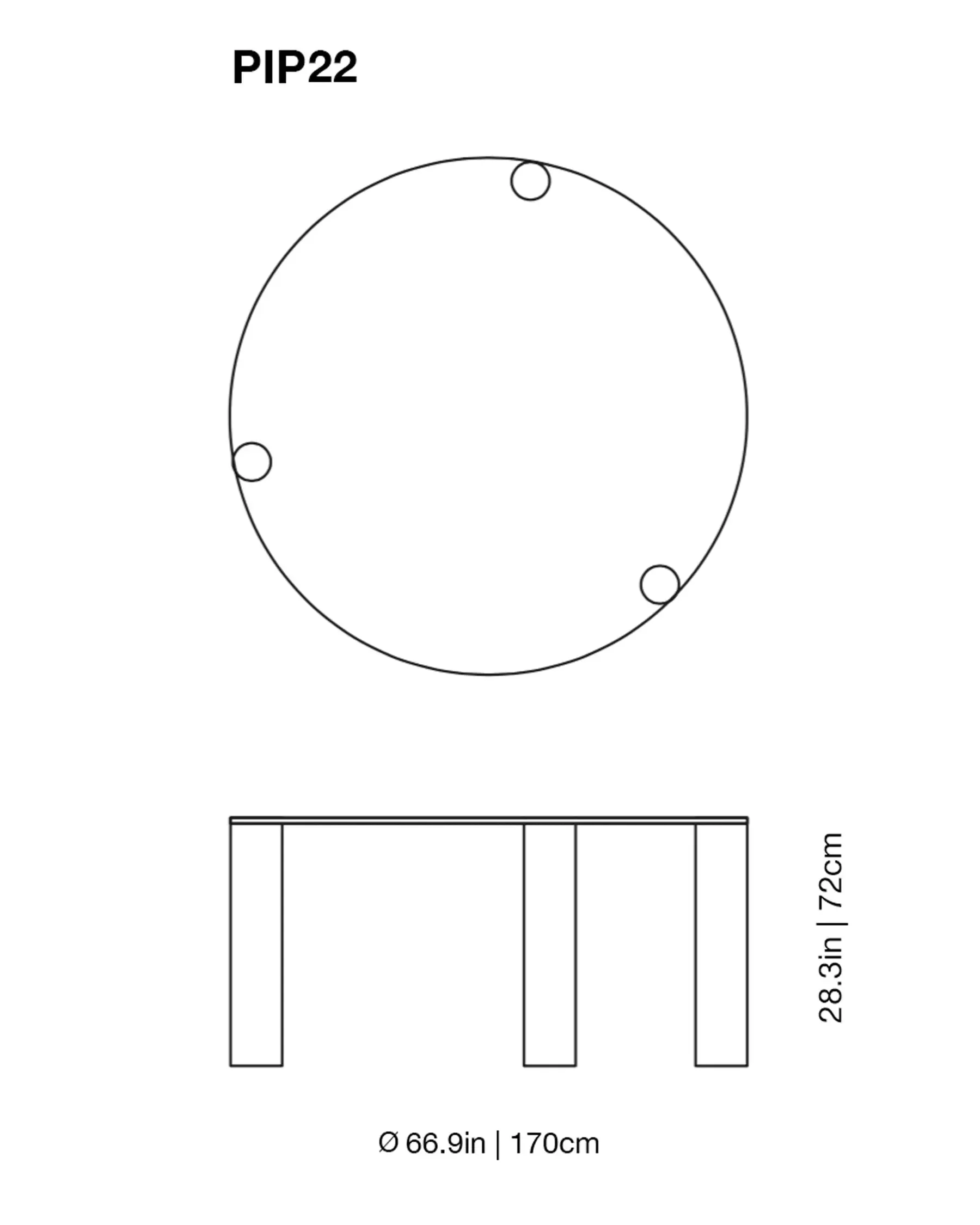 Pipeline High Glass Table