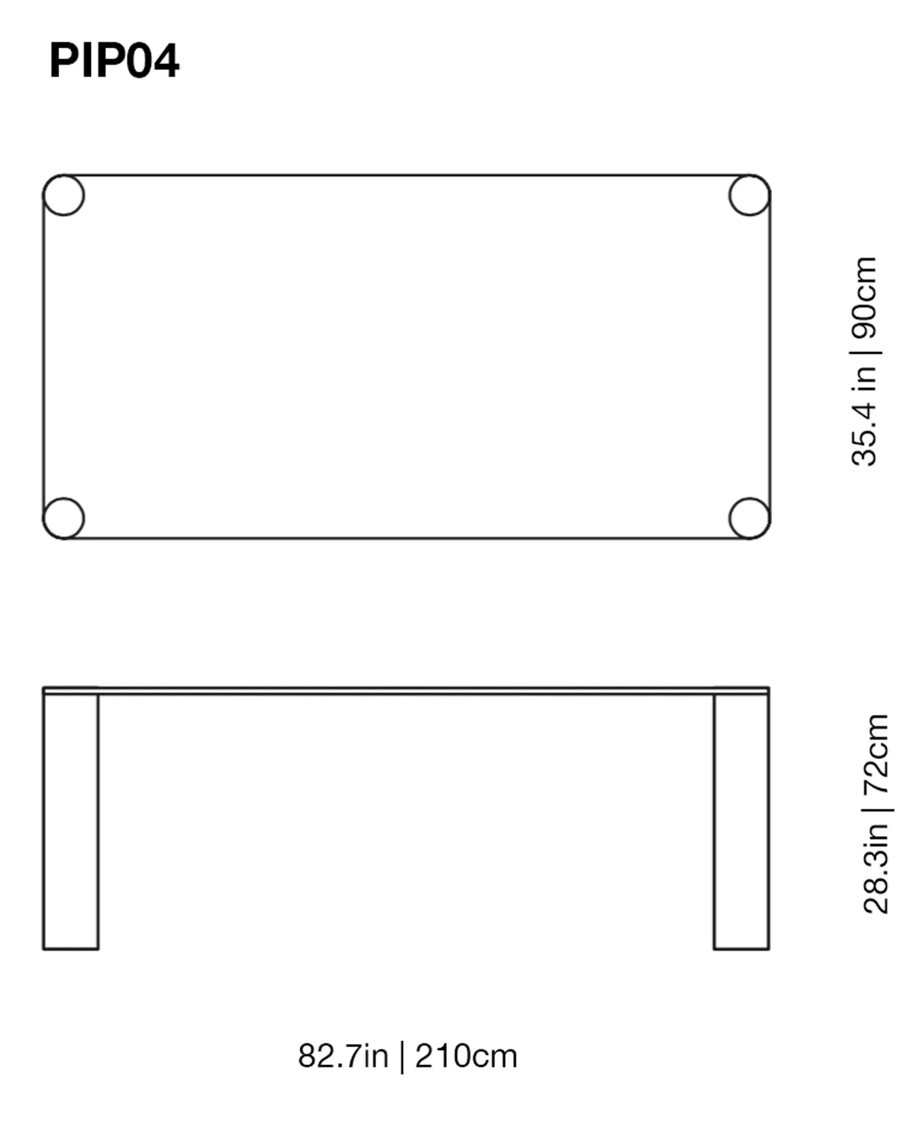 Pipeline High Glass Table