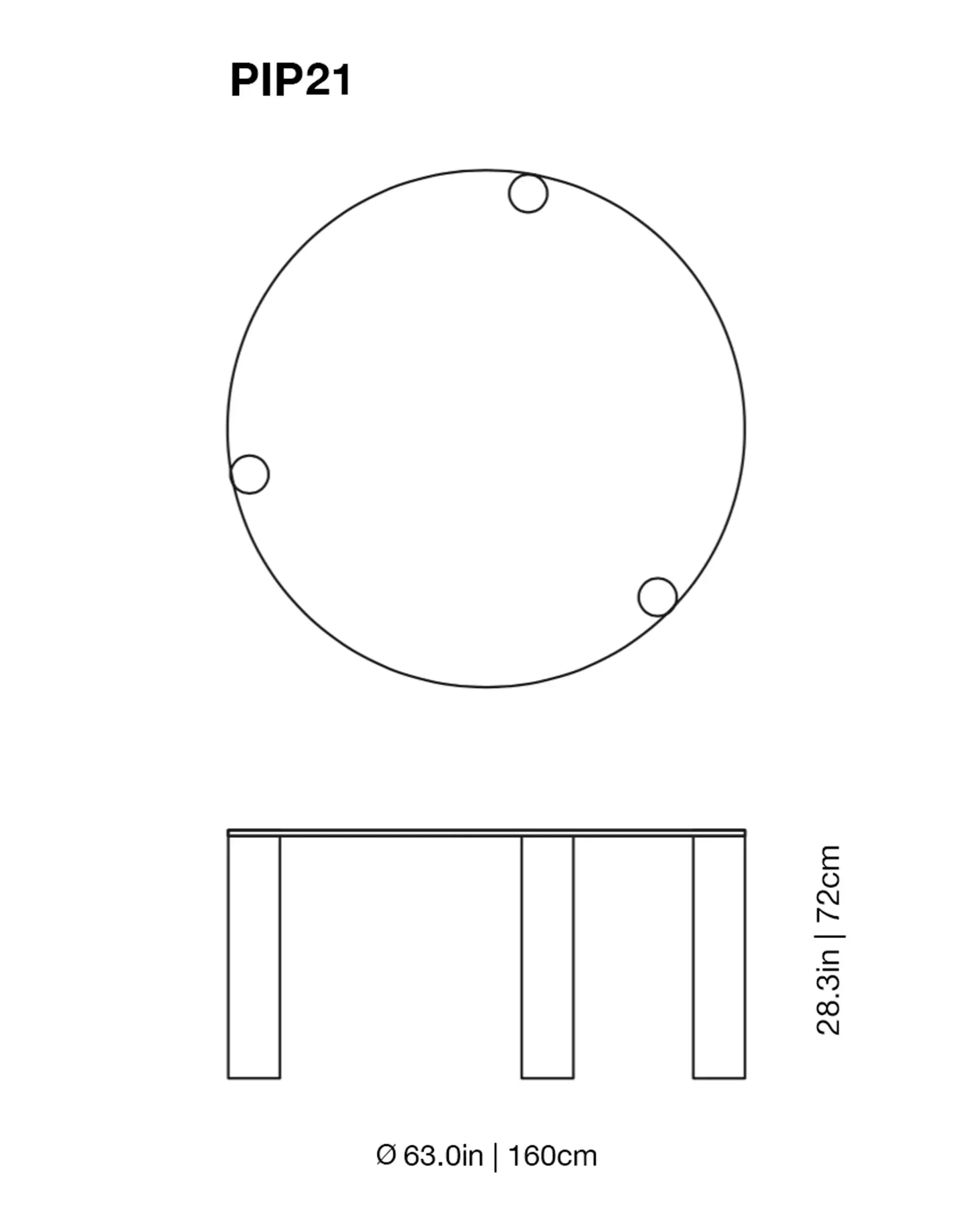 Pipeline High Glass Table