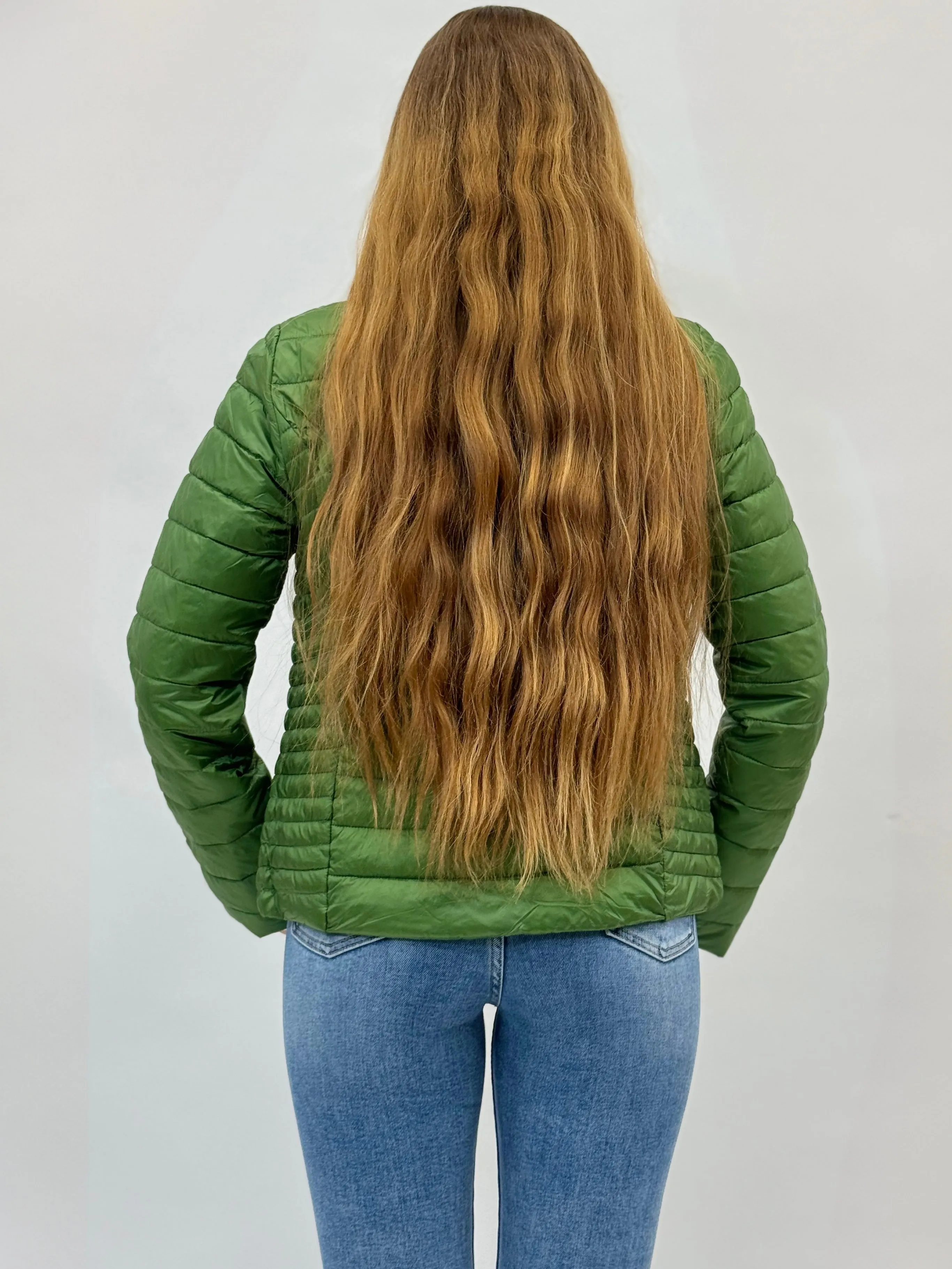 Piumino con zip