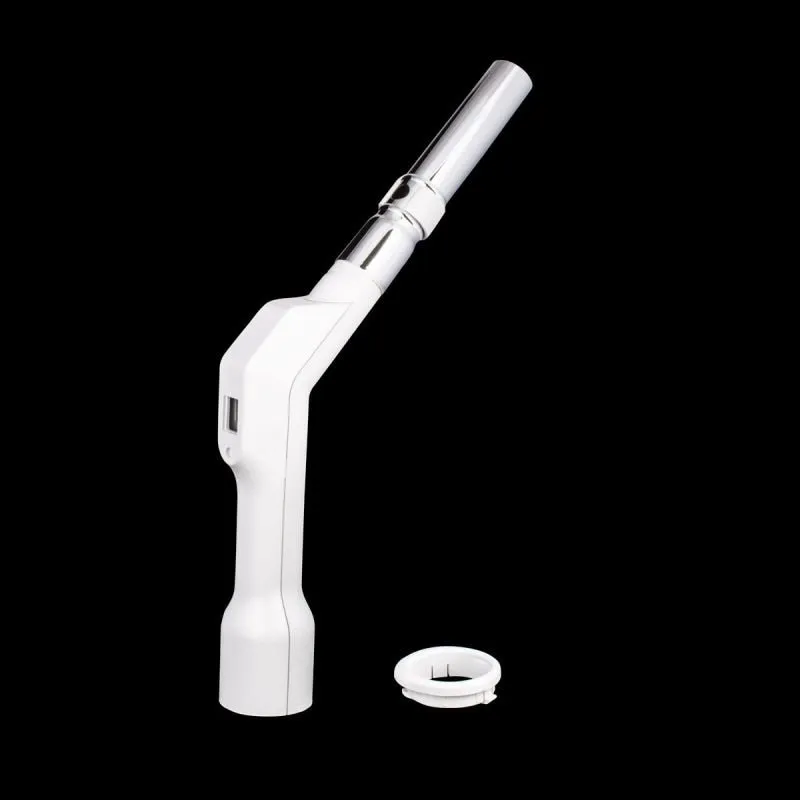 Plastiflex Low Voltage Central Vacuum Hose Handle - Pistol Style - White