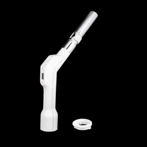 Plastiflex Low Voltage Central Vacuum Hose Handle - Pistol Style - White