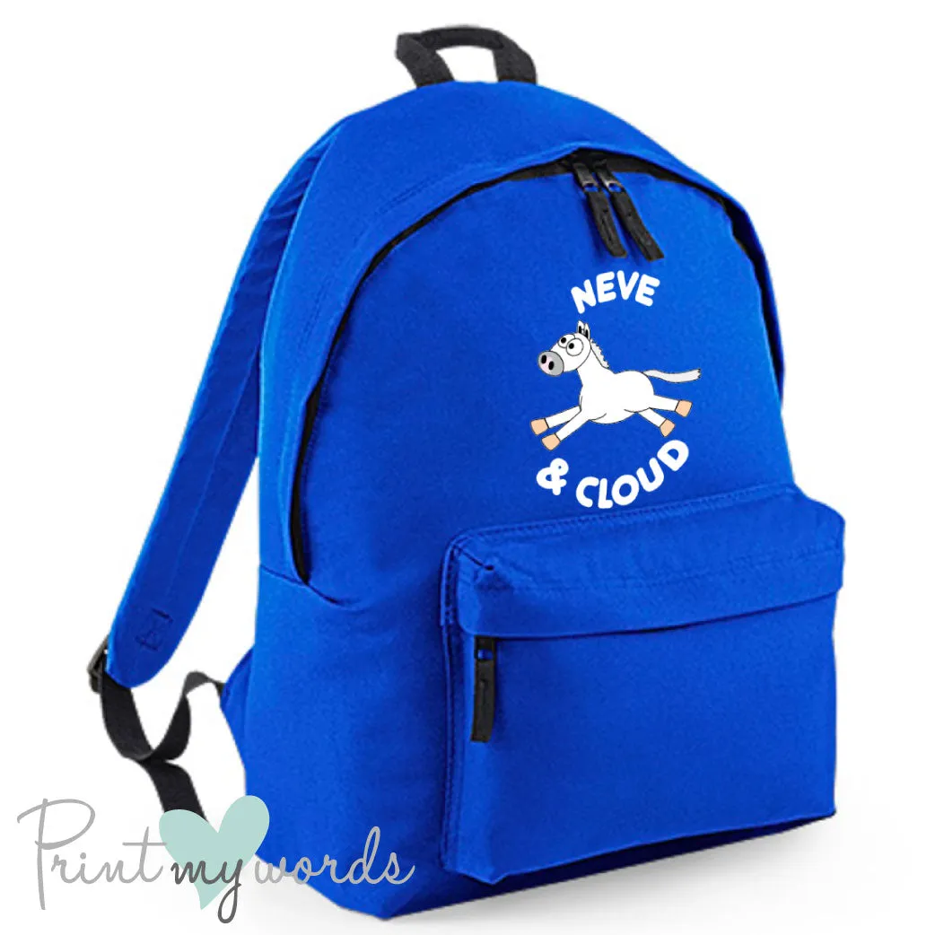 Plodders Children's Personalised Equestrian Rucksack Backpack