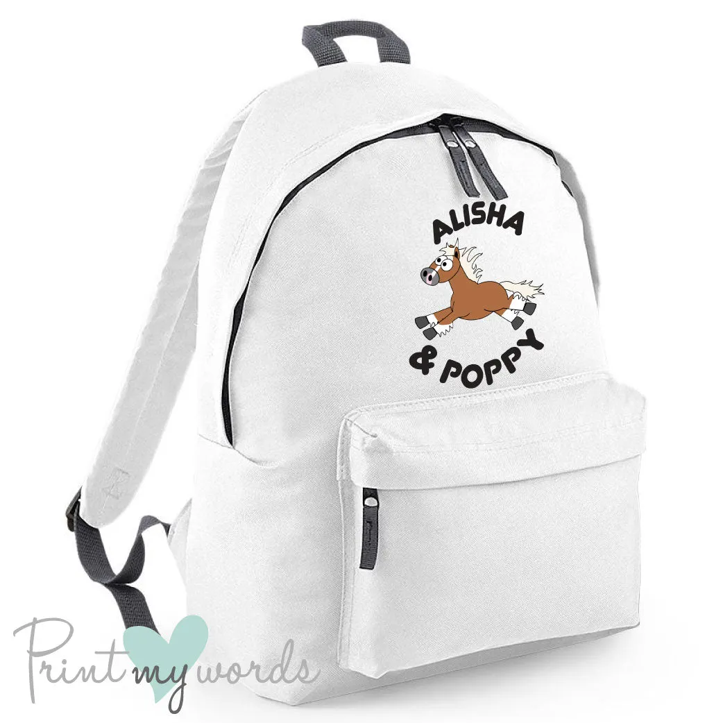 Plodders Children's Personalised Equestrian Rucksack Backpack