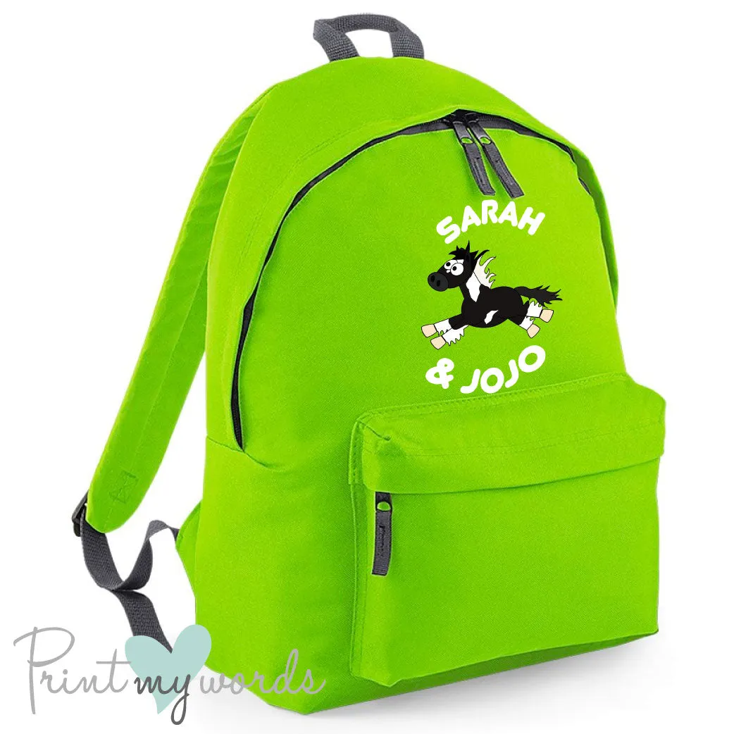 Plodders Children's Personalised Equestrian Rucksack Backpack