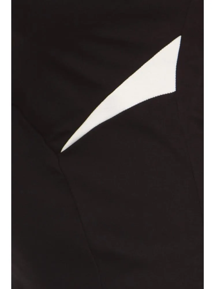 Plus Size Color Block Black Tube Dress