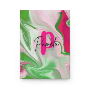 PNK Pink & Green Watercolor Personalized Journal