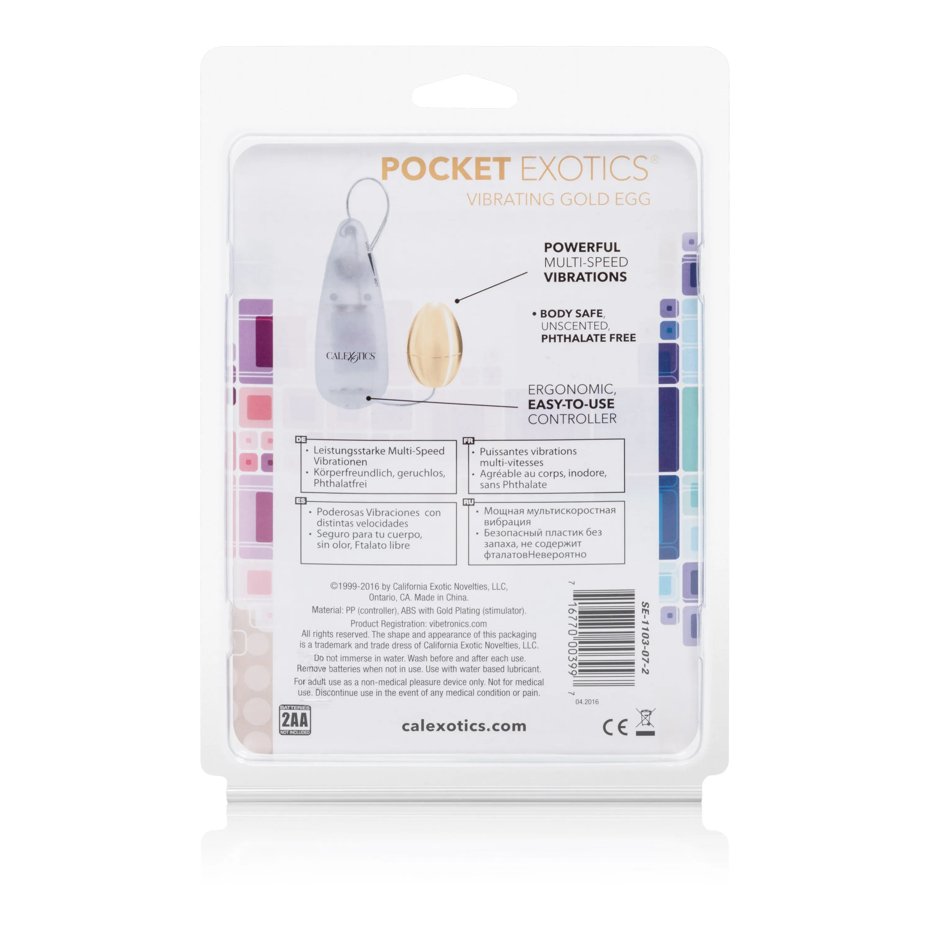 Pocket Exotics Vibrating Egg - Gold