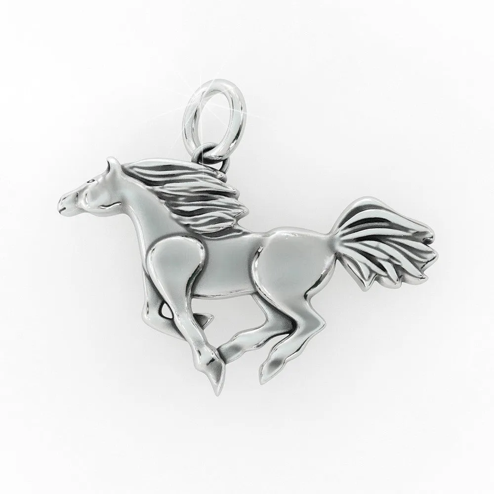 Polished Horse Pendant