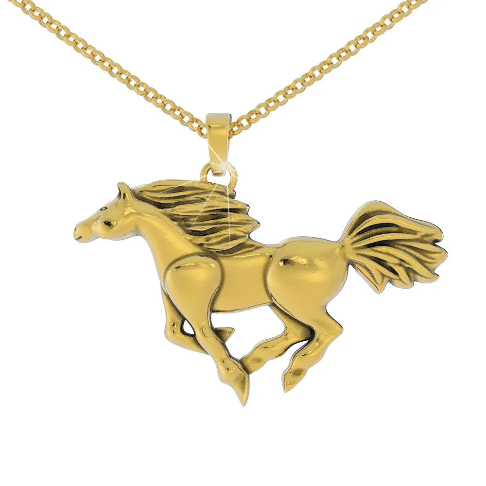 Polished Horse Pendant