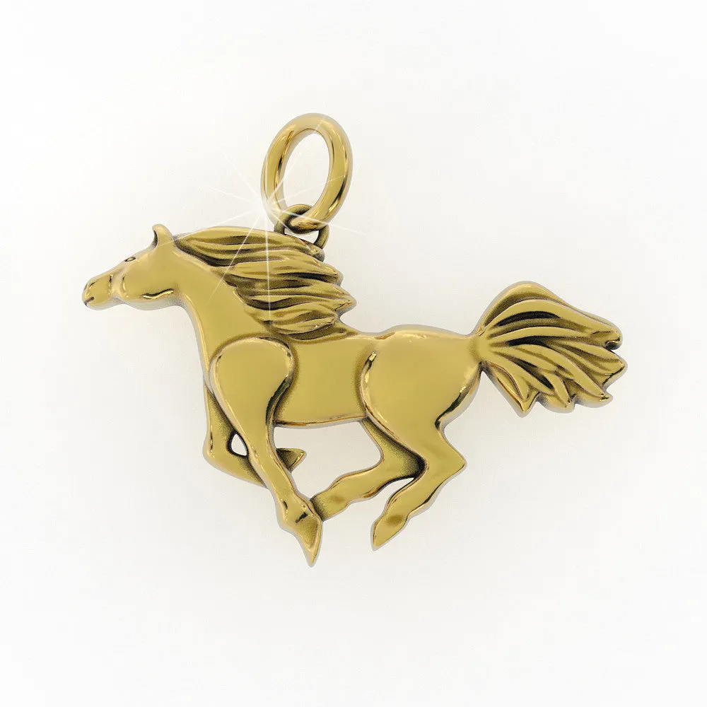 Polished Horse Pendant