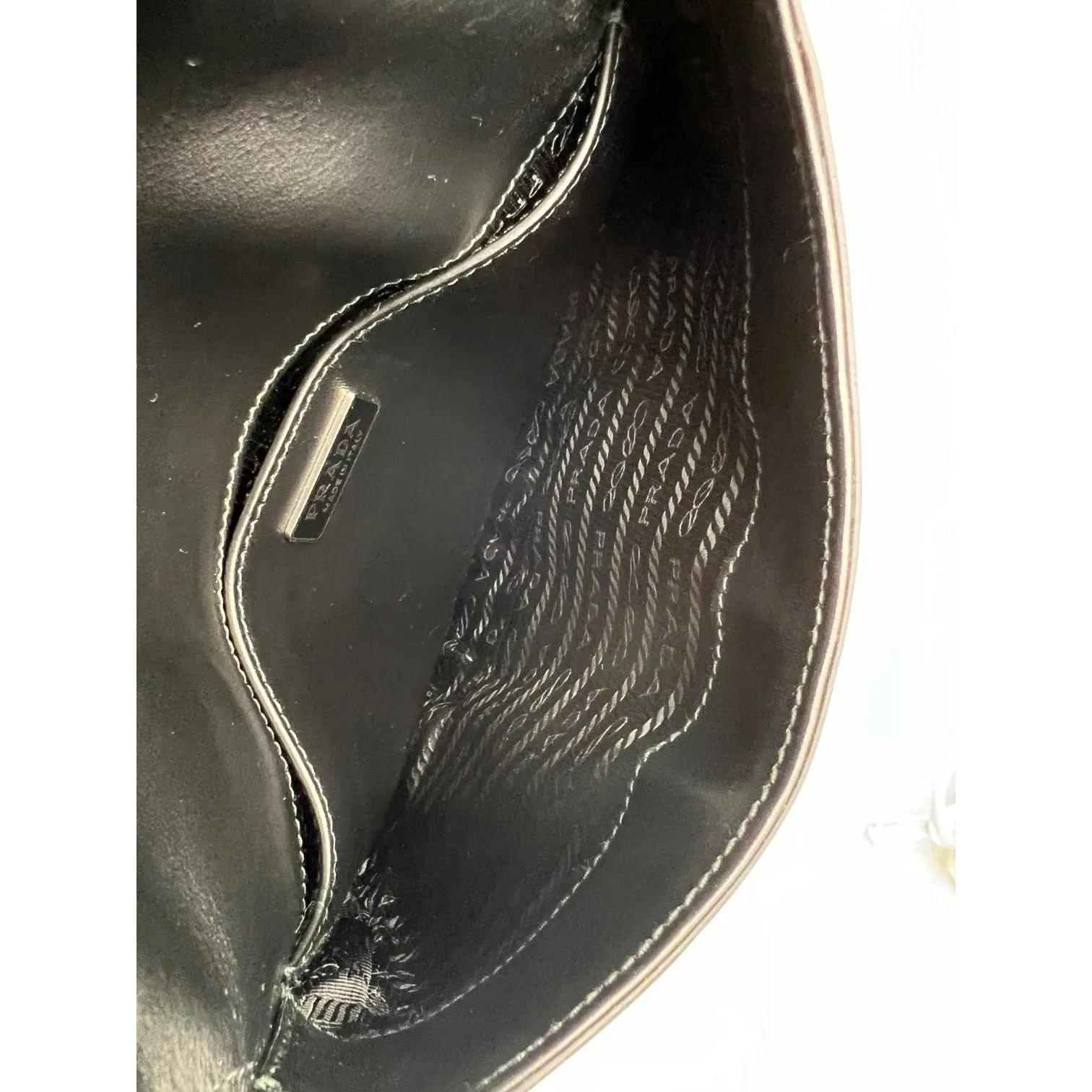 Prada Small Cleo brushed leather shoulder bag with flap