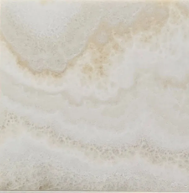 Premium White Onyx CROSS-CUT 12 X 12 Polished Tile - Box of 5 sq. ft.