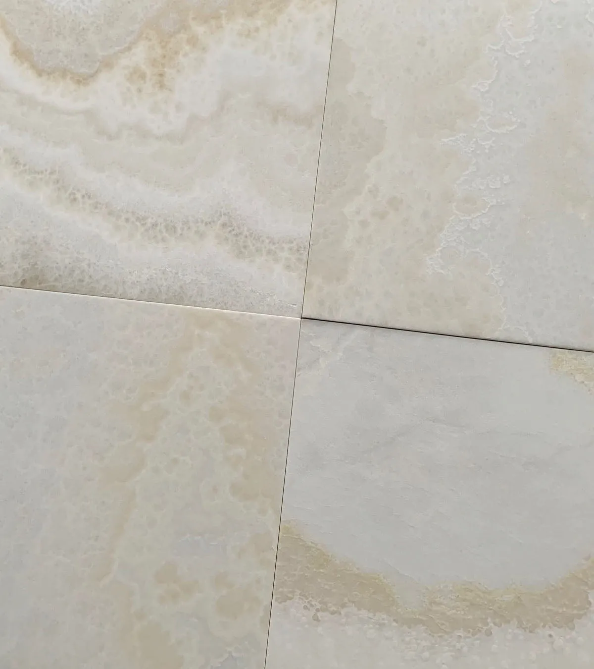 Premium White Onyx CROSS-CUT 12 X 12 Polished Tile - Box of 5 sq. ft.